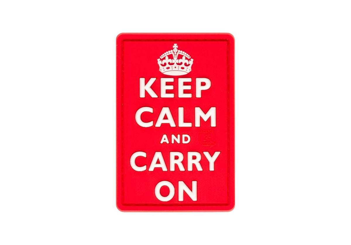 JTG Keep Calm gummipatch - Multicolor