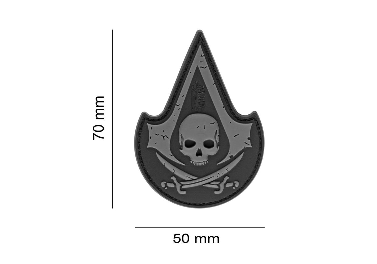JTG Assassin Skull gummipatch