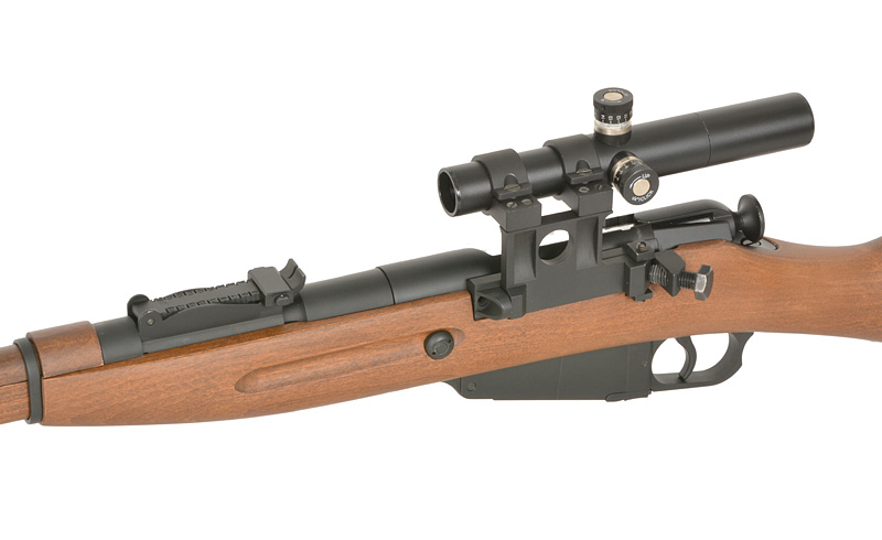 Mosin Nagant 1891/30 PU Scope Bolt-Action Airsoft Riffel – Real Wood