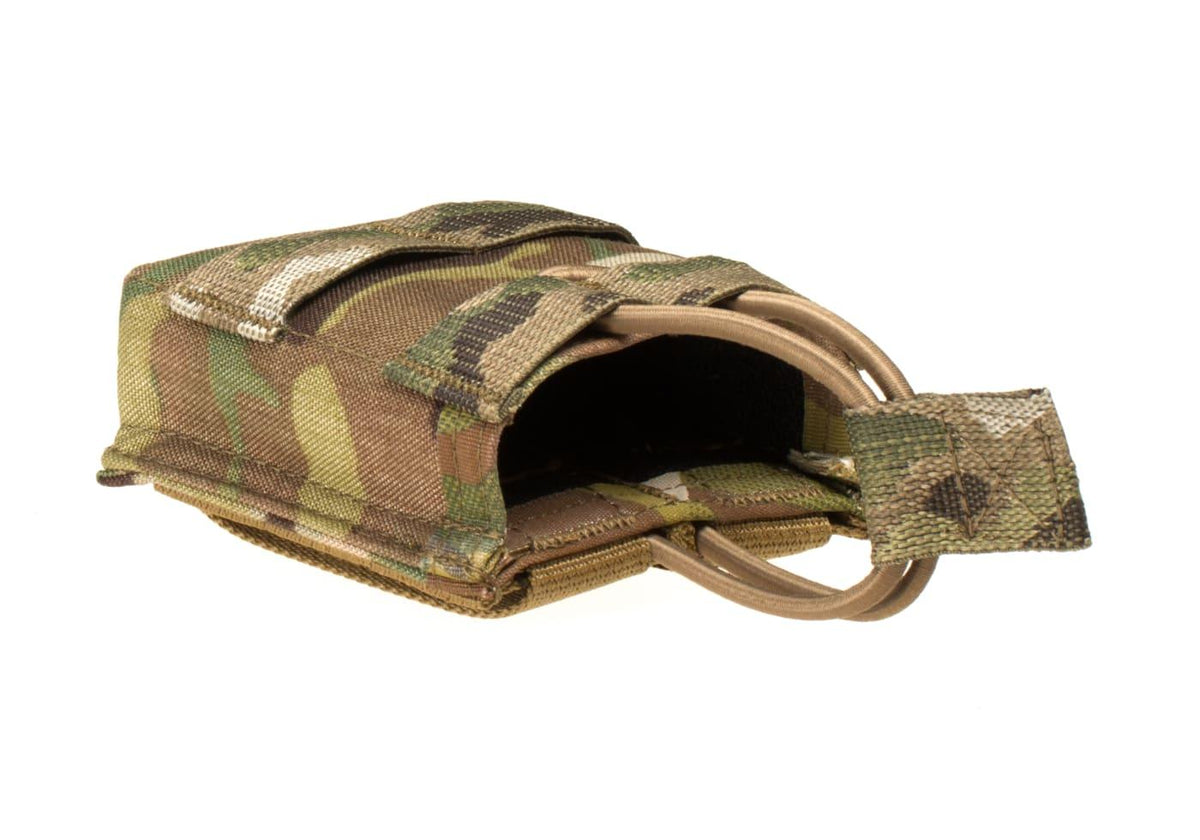 Warrior Enkelt Open magasinlomme 7.62mm - Multicam