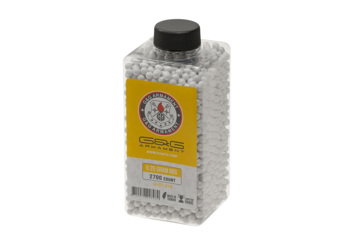 G&G 0.25g Perfect BBs 2700rds - Hvid