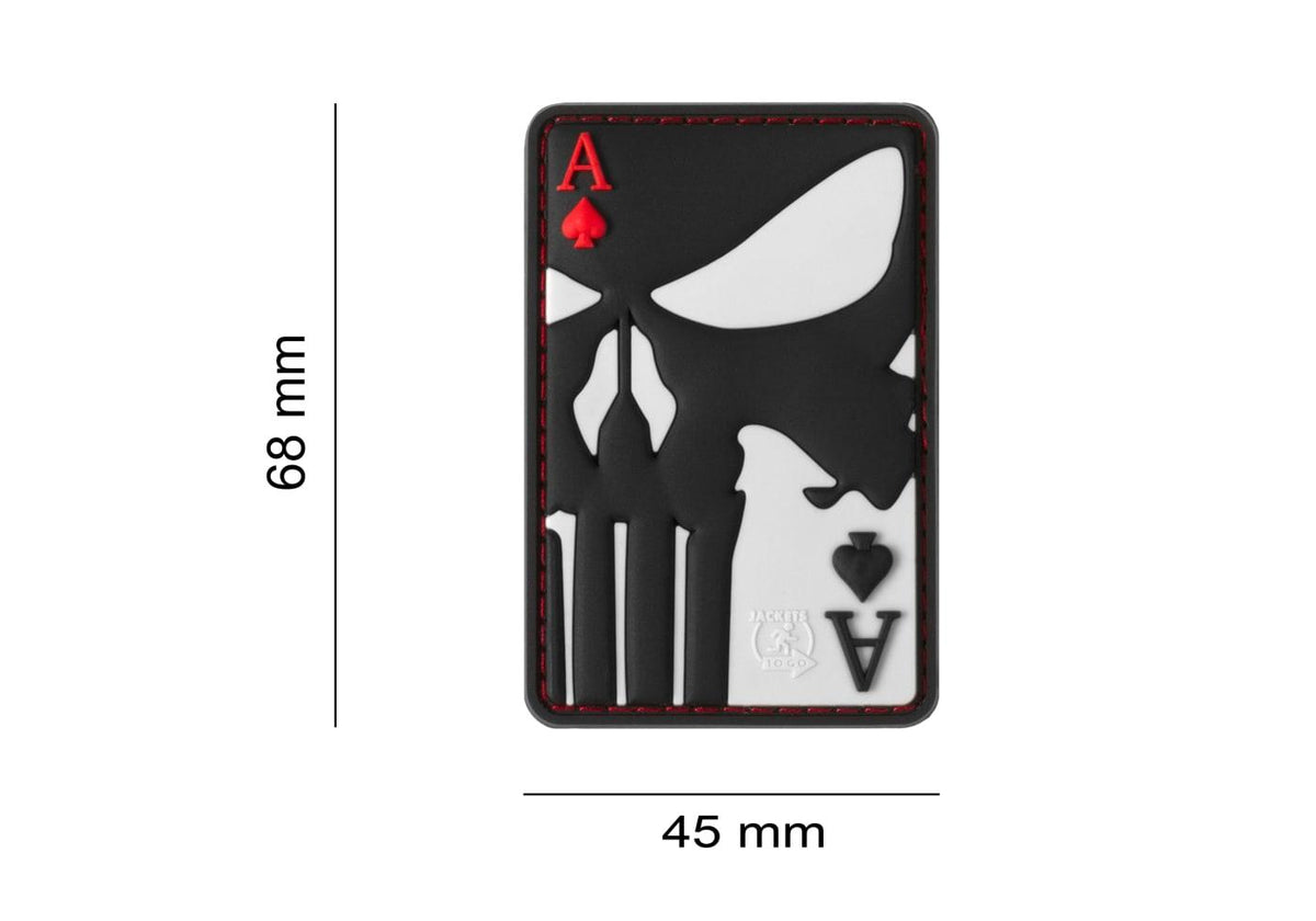 JTG Punisher Ace of Spades gummipatch - Multicolor