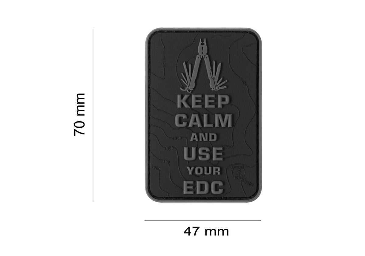 JTG Keep Calm EDC gummipatch