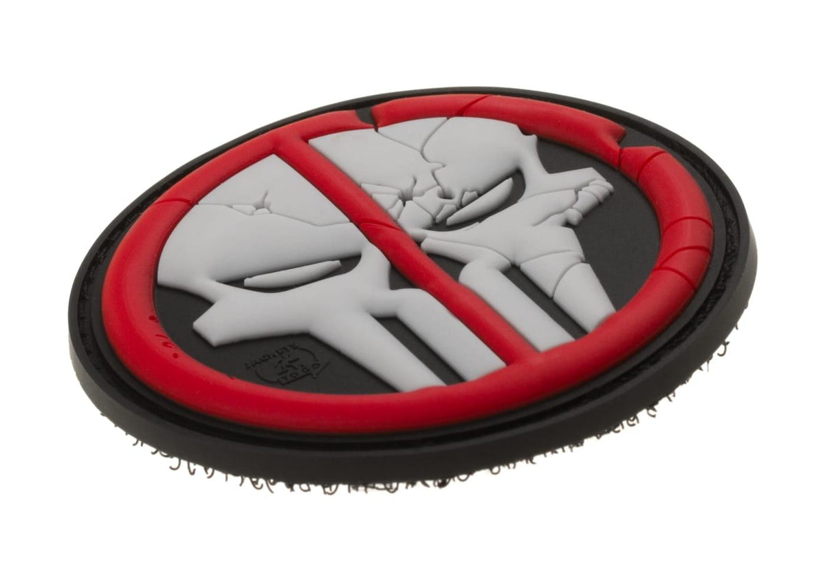 JTG Deathpool Skull gummipatch - Multicolor
