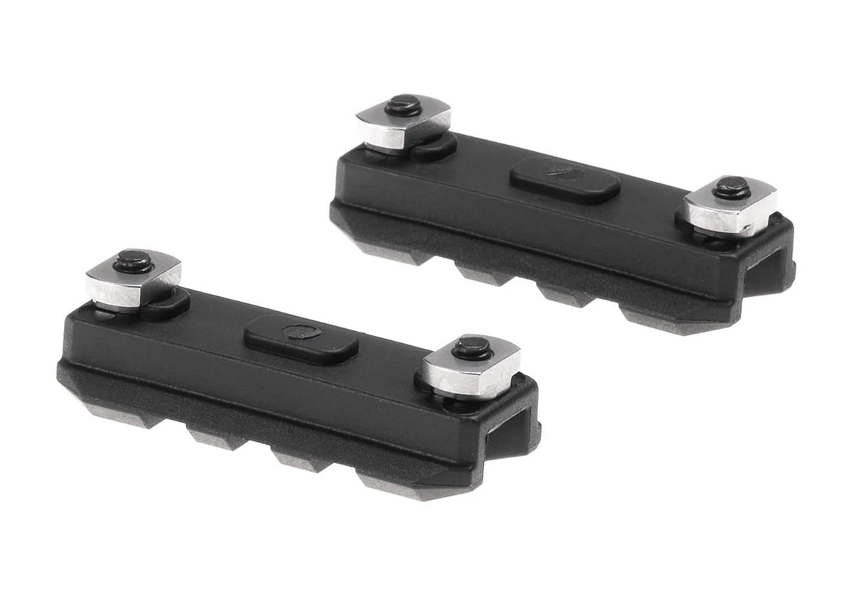 Amoeba 2 Tommer M-LOK Plastic Skinne 2-Pack - Sort