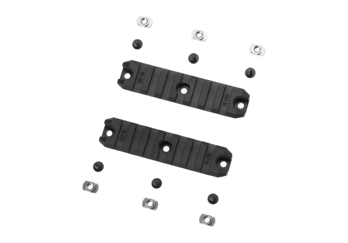 Amoeba 3.5 Tommer M-LOK Plastic Skinne 2-Pack - Sort