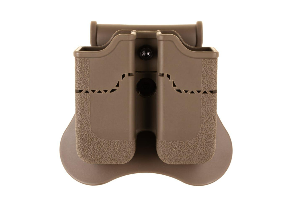 Amomax Dobbelt magasinlomme für Px4 / P30 / USP / USP Compact - Dark Earth