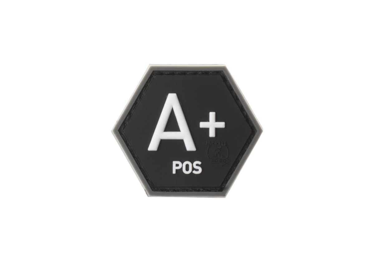 JTG Bloodgroup Hexagon gummipatch A Pos - SWAT