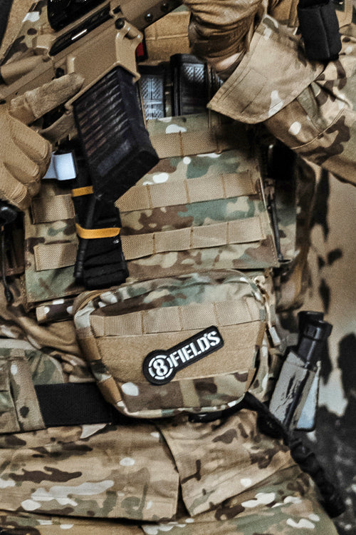 Drop Down Under Zip Pouch for Plate Carrier - Multicamo