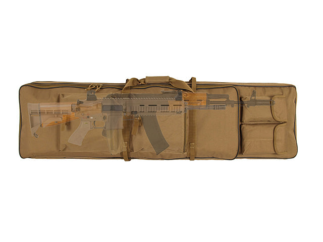 47 inches double rifle gun case - black