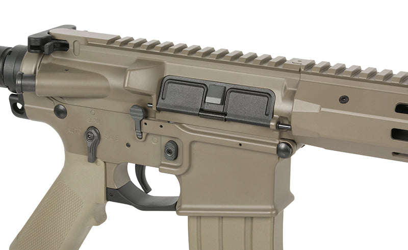 WE13 13" M4/AR-15 Knight's Armament Airsoft Riffel, 30 RPS, ETU - Tan