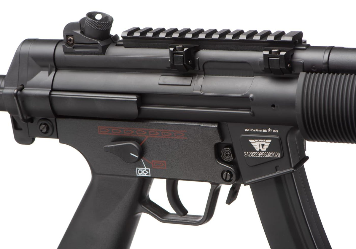 Jing Gong PM5 SD6 helmetal S-AEG - Sort