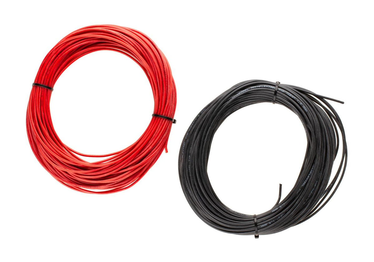 Gate Low Resistance Wire 2x 25m Sort + Rød