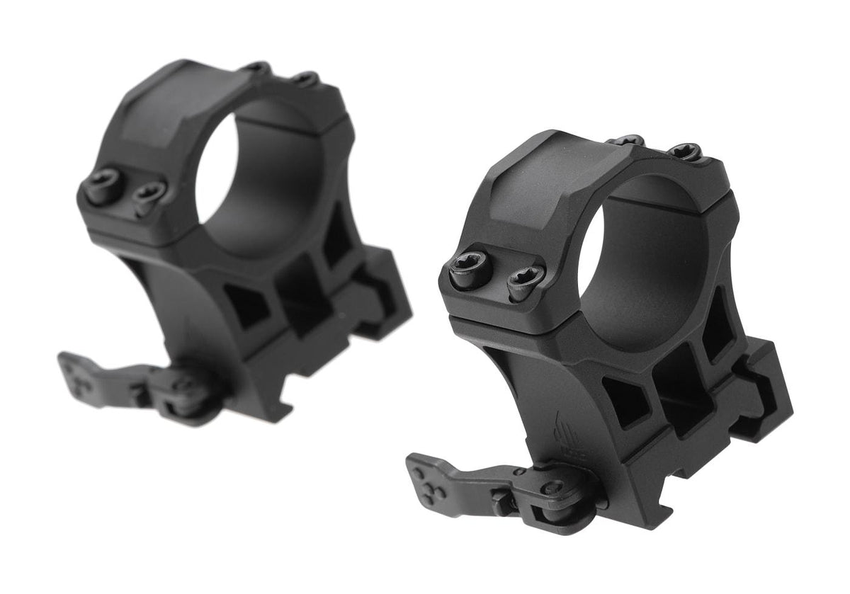 Leapers Accu-Sync QR 25.4mm High Profil Ringe - Sort