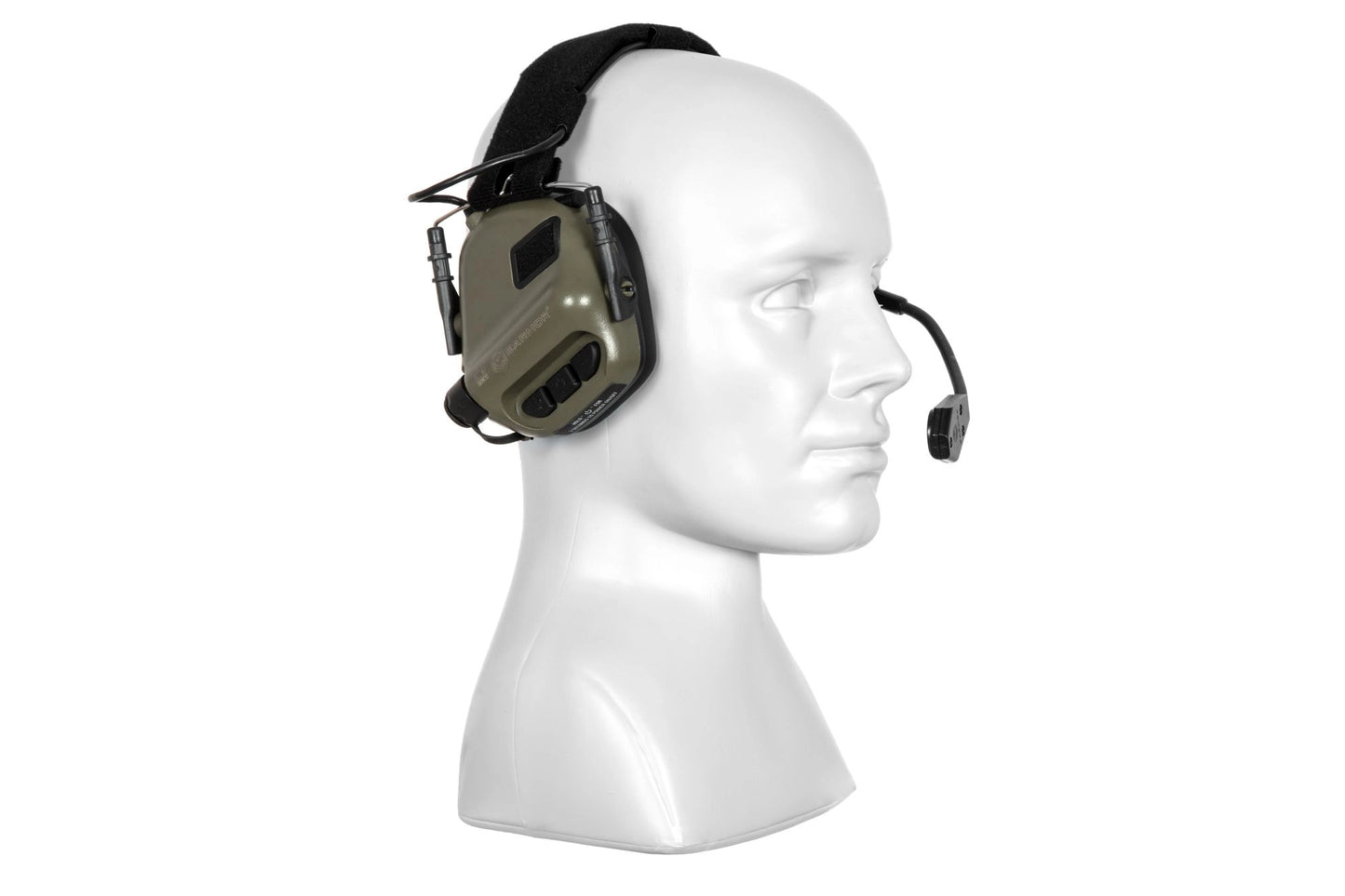 M32 Elektronisk Høreværn m/ Mikrofon - OD Green