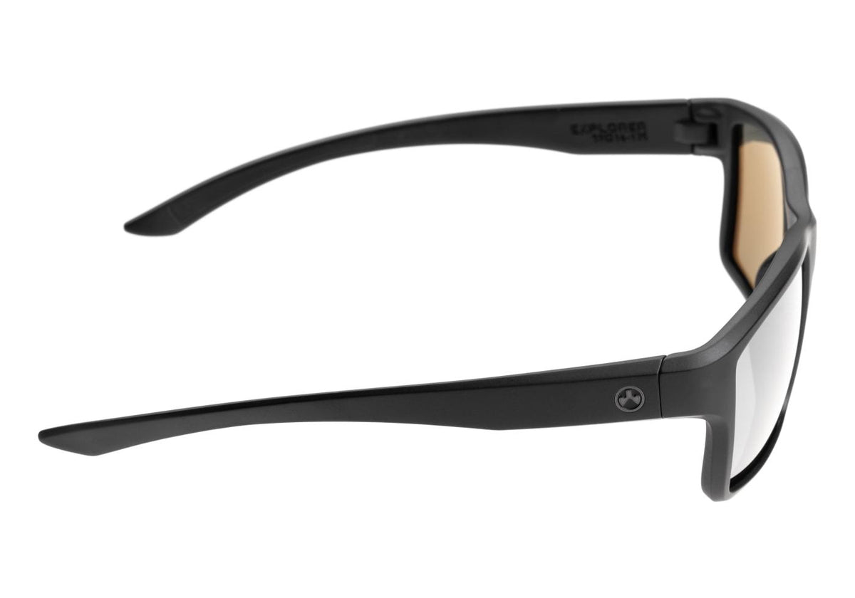 Magpul Explorer - Polariseret - Sort Stel / Grå Glas / Sølv Spejl