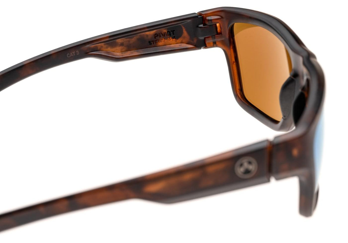 Magpul Pivot - Polariseret - Tortoise Stel / Bronze Glas / Blå Spejl