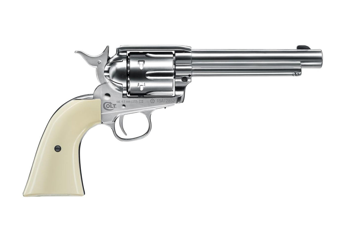 Colt SAA .45 Peacemaker 5.5” CO2 Pellet 3J - Nickel