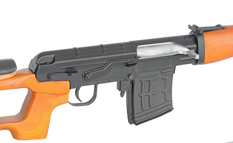 SVD Airsoft Bolt Action Sniper Riffel - ægte træ