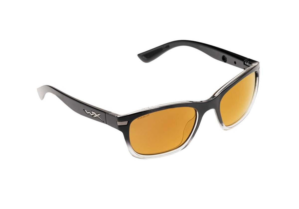 Wiley X WX Helix Captivate Polariseret Bronze Spejl - Sort