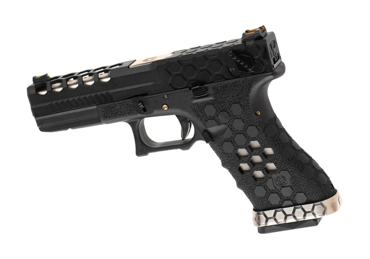 AW Custom VX0201 Hex Cut Full Metal GBB - Black