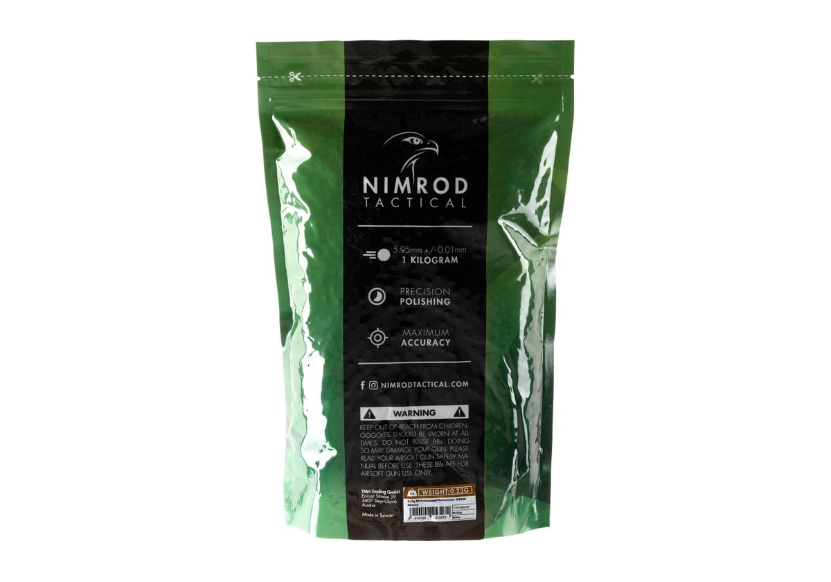 Nimrod 0.23g BB Professional Performance 4350rds - Hvid