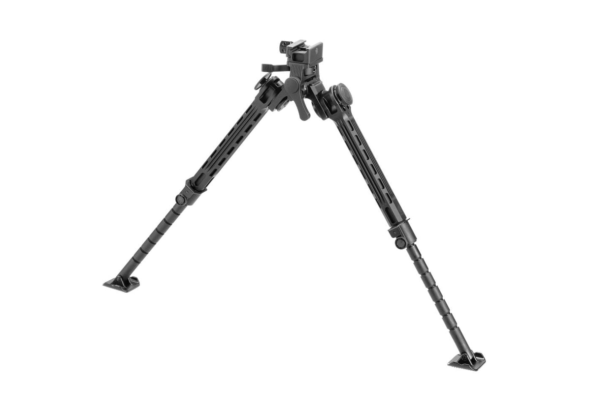 Leapers Big Bore Full Stability 9.4-14.0 Tommer Center Height Bipod - Sort