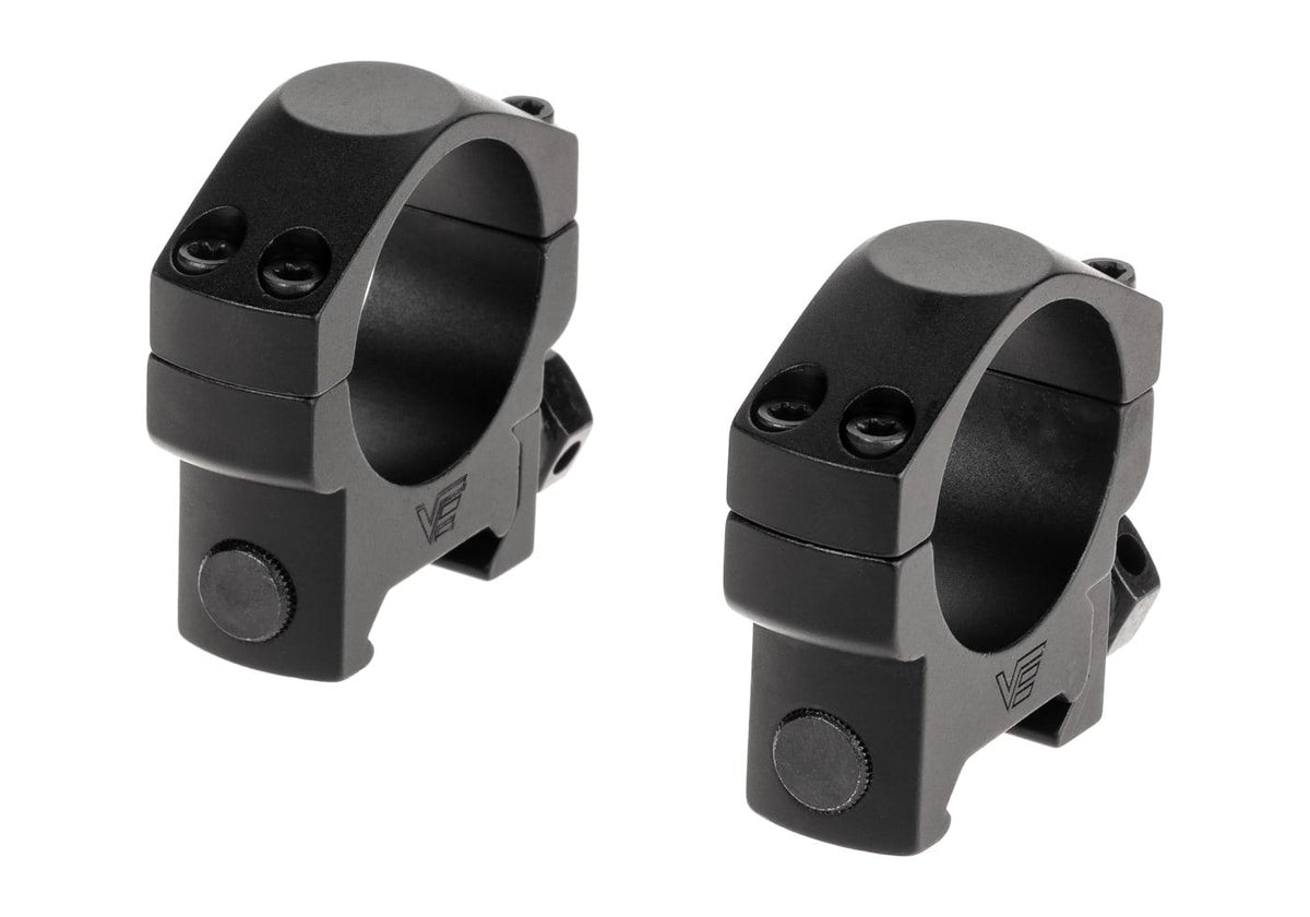Vector Optics 30mm Lav Profil Weaver Ringe - Sort