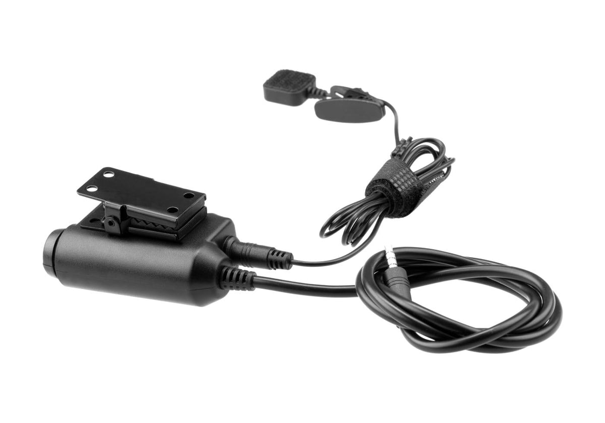 Earmor M52 Taktisk PTT 3.5mm AUX - Sort