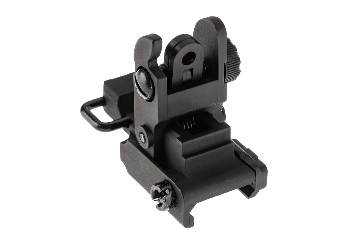 Pirate Arms M4SS Polymer Foldable Rear Sigte - Sort