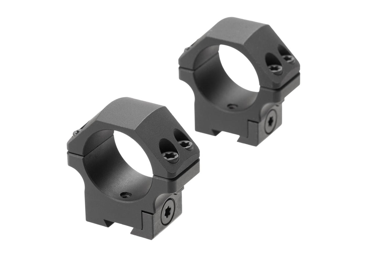 Leapers P.O.I. Lav Profil 30 mm Dovetail Ringe - Sort