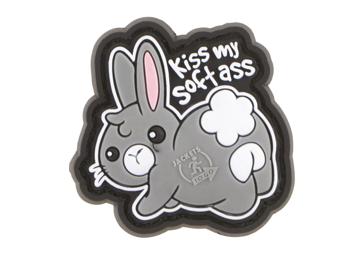 JTG Kiss My Soft Ass gummipatch - Multicolor
