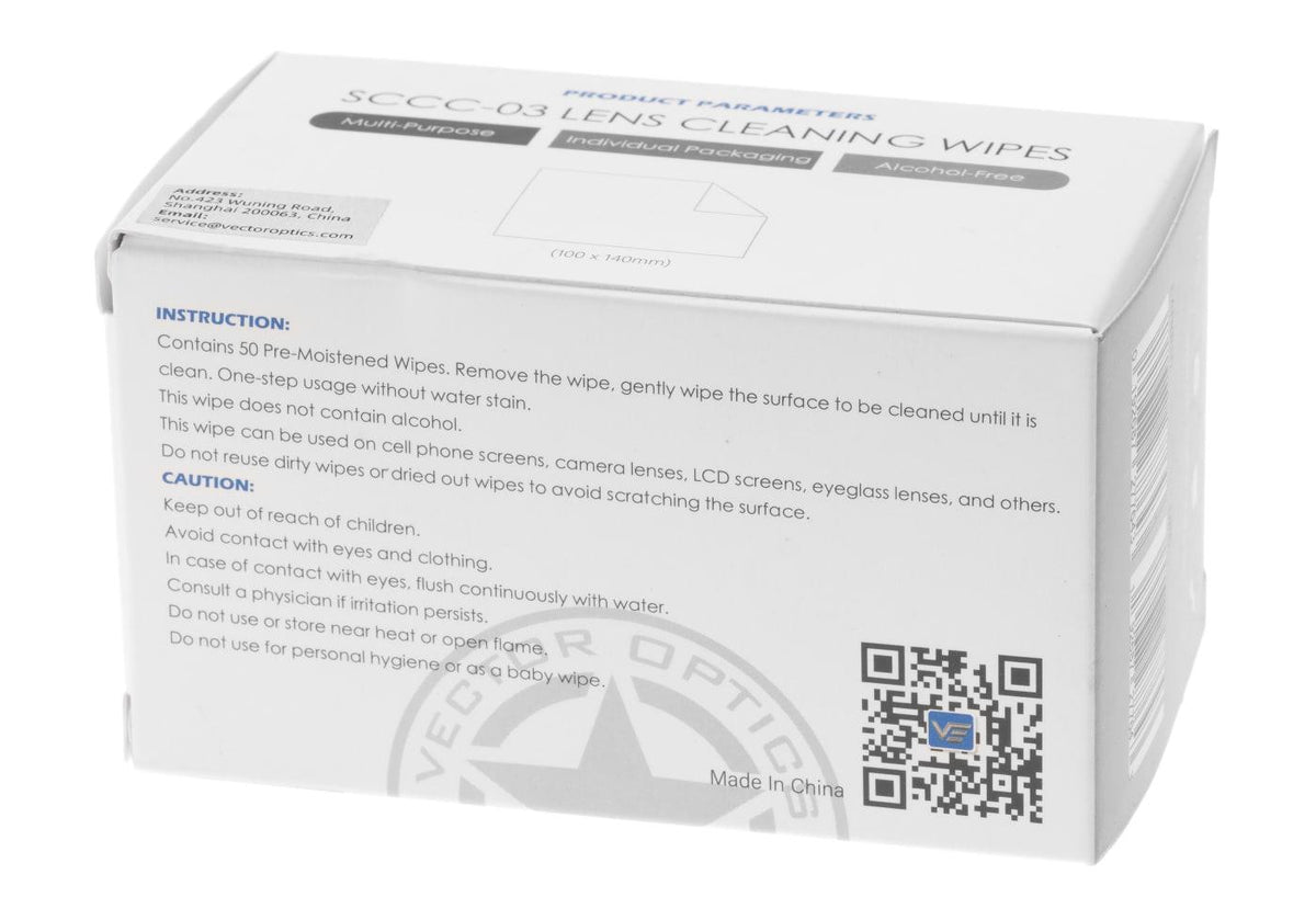 Vector Optics Glas Cleaning Wipes