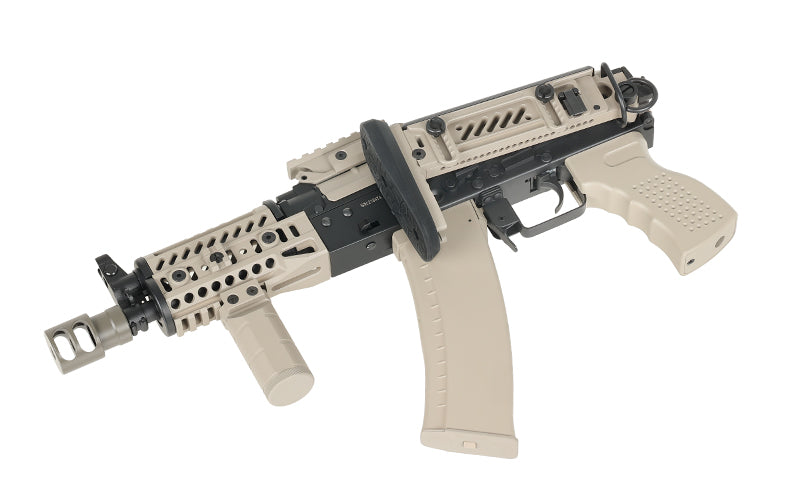 CM.113B AKSU Taktisk Riffel Replica med Eshooter ETU, GEN-2 - Tan