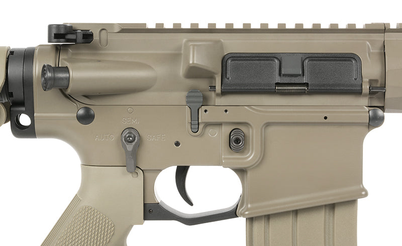 WE13 9,5" M4/AR-15 Knight's Armament Airsoft Riffel, 30 RPS, ETU - TAN