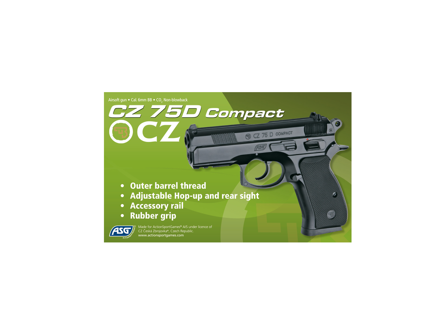 CZ 75D Compact Non-Blowback Co2 Pistol
