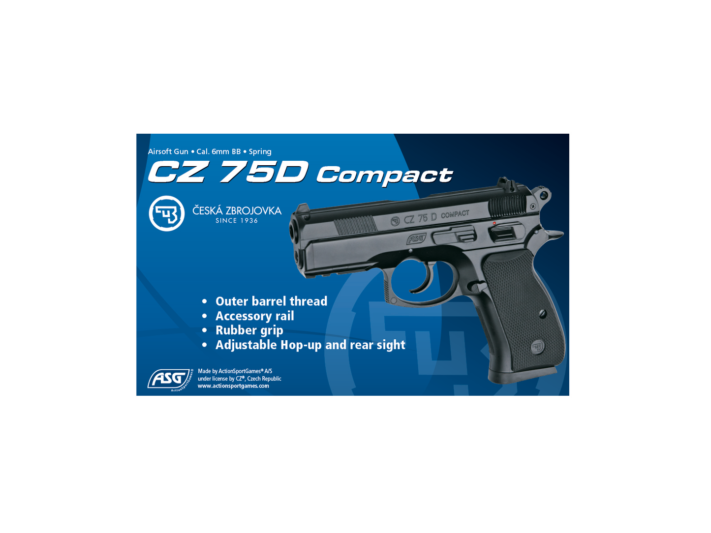 CZ 75D Compact - Fjeder Pistol