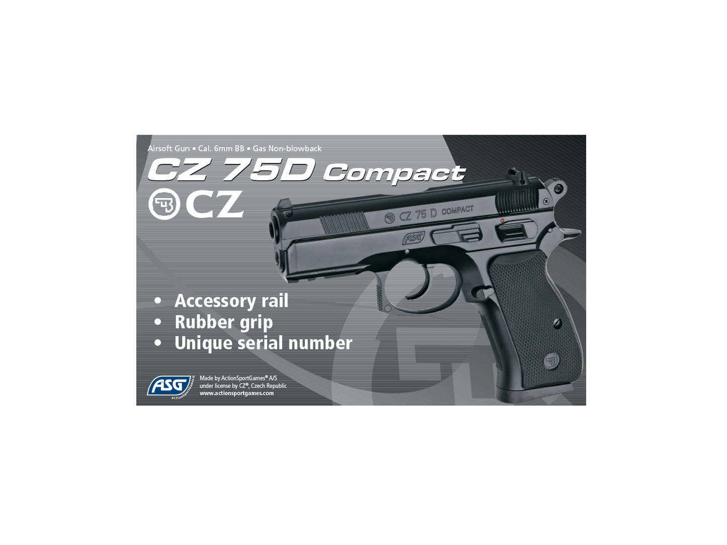 CZ 75D Compact, Gas, Non Blow Back