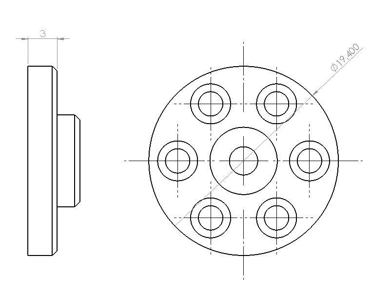 AirsoftPro gummipude til sniperstempel, 19,4 mm, VSR-10 og BAR10