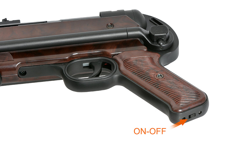 MP40 helmetal AEG maskinpistol Replica - Brown/Oxidized