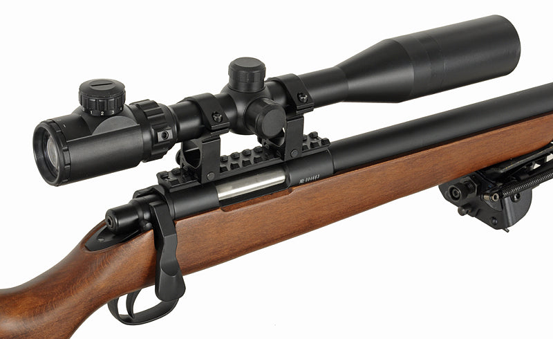 202 bolt-action airsoft riffel - ægte træ