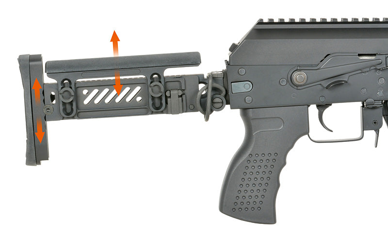CM.113 AKM Taktisk Riffel Replica med Eshooter ETU, GEN-2