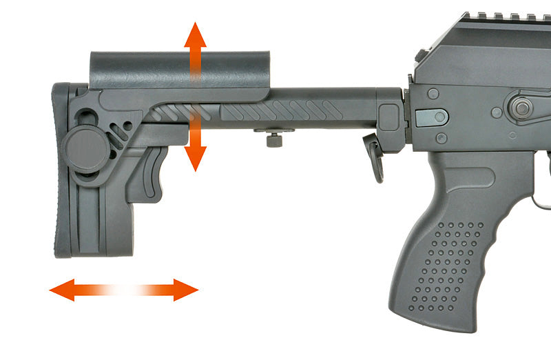 CM.113A AK-74 Taktisk Riffel Eshooter ETU, GEN-2 - Sort