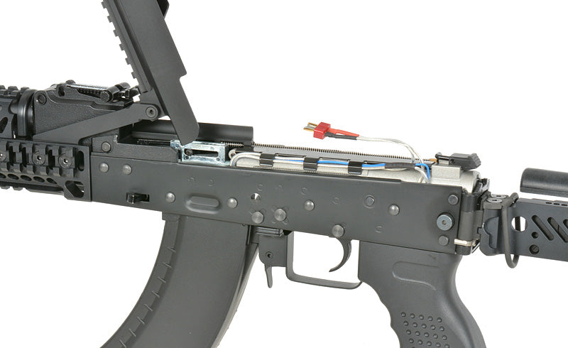 CM.113 AKM Taktisk Riffel Replica med Eshooter ETU, GEN-2