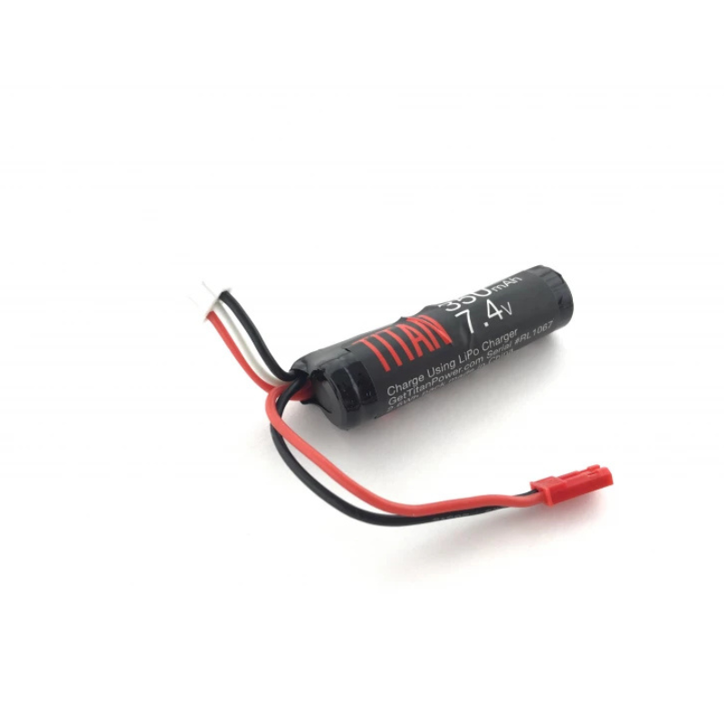TITAN Li-Ion Batteri 7.4V 350mAh 16C – HPA Mini Stick (JST)