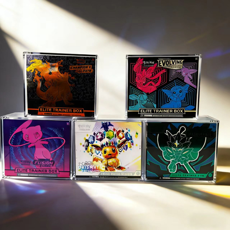 Akryl Display Box til Pokémon Elite Trainer Box (ETB) med UV-beskyttelse