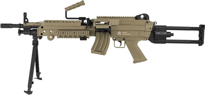FN Herstal M249 PARA Tan, AEG ETU System