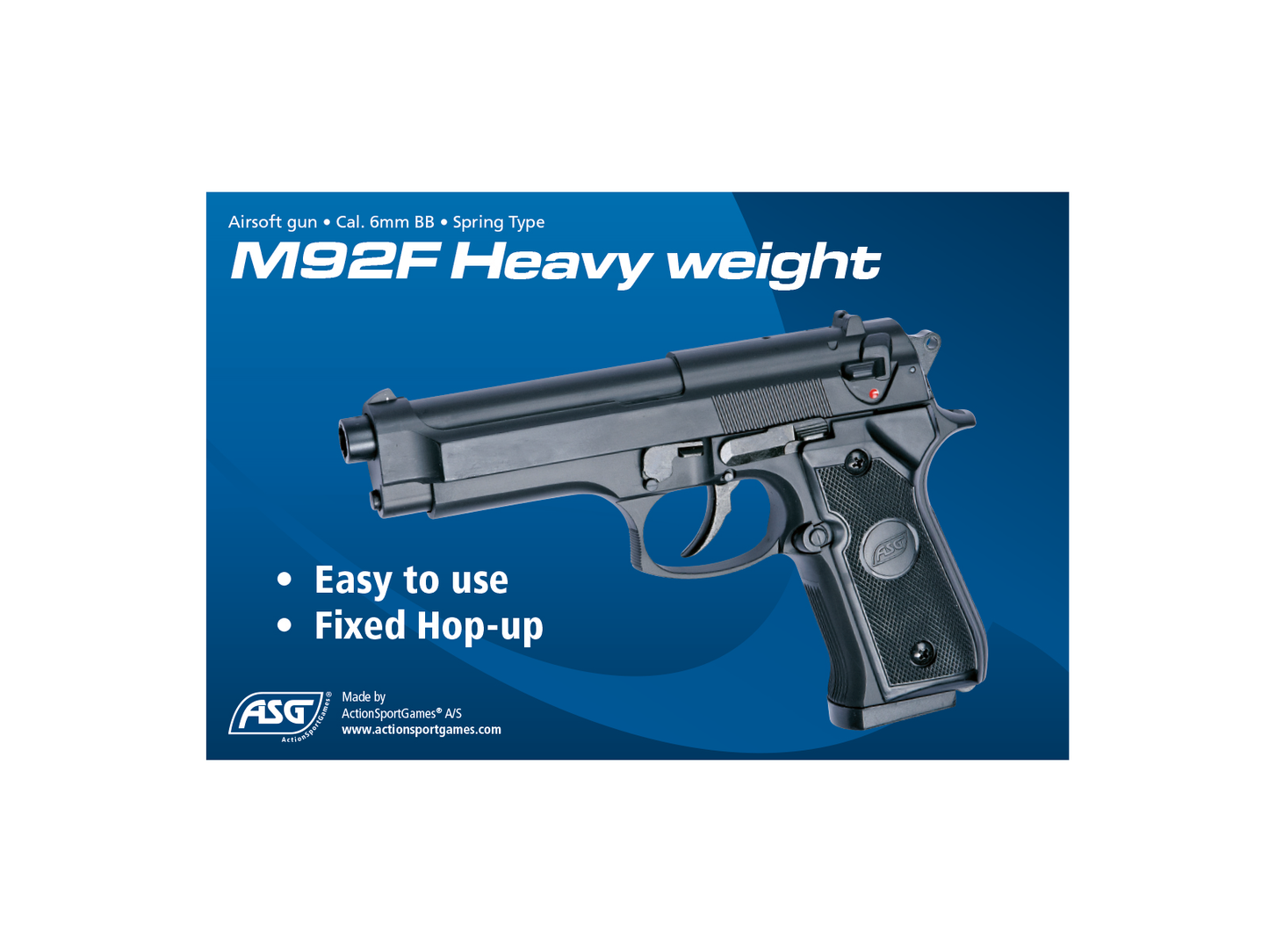 ASG M92 F Manuel, Fjeder (0,3 joule)