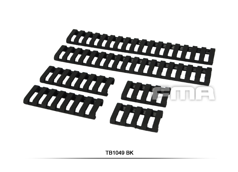 Soft Rail Cover 6 Stk - Sort