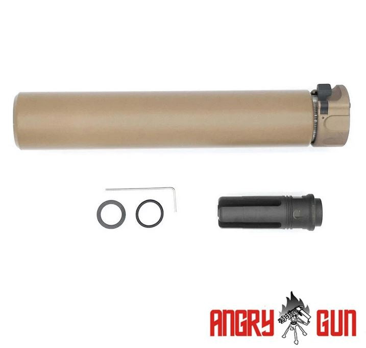 Angry Gun QD SOCOM762 lyddæmper med QD flash hider, 14 mm CCW